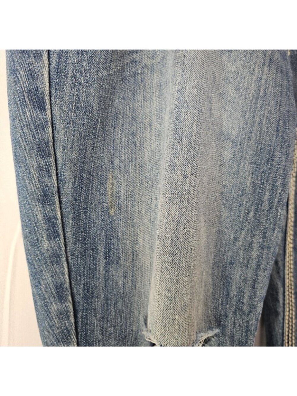 READ UltraLove Jeans Womens 18 38x30 Blue Distressed Embroidered Denim Y2K - Picture 10 of 11